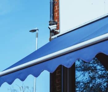 store banne bleu